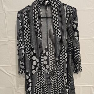 Polka Dot Patterned Women's Camisole - Black and White